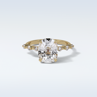 4 CT Dainty Engagement Ring Featuring Cushion Moissanite 8