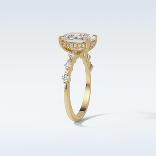 4 CT Dainty Engagement Ring Featuring Cushion Moissanite 12