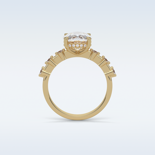 4 CT Dainty Engagement Ring Featuring Cushion Moissanite 14