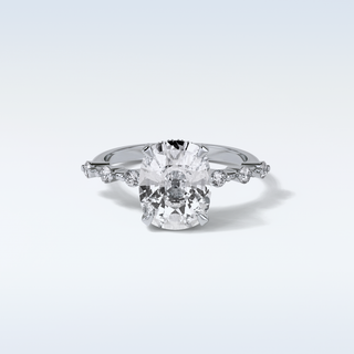 4 CT Dainty Engagement Ring Featuring Cushion Moissanite 1