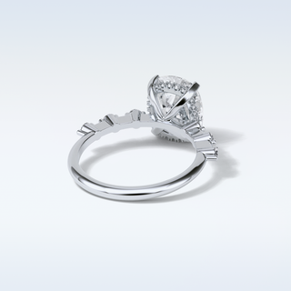 4 CT Dainty Engagement Ring Featuring Cushion Moissanite 2