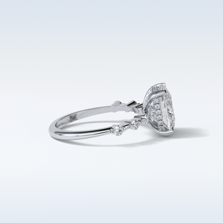 4 CT Dainty Engagement Ring Featuring Cushion Moissanite 3