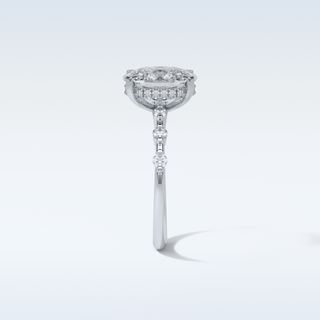 4 CT Dainty Engagement Ring Featuring Cushion Moissanite 4