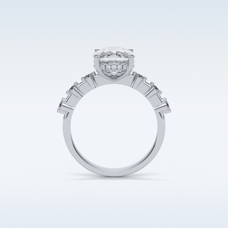4 CT Dainty Engagement Ring Featuring Cushion Moissanite 7
