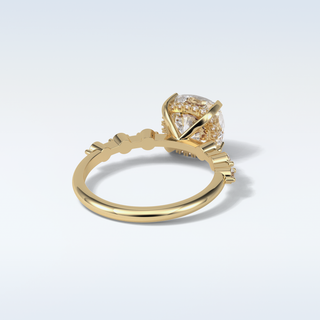 2.15 CT Dainty Engagement Ring Featuring Cushion Moissanite 9