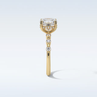 2.15 CT Dainty Engagement Ring Featuring Cushion Moissanite 11