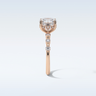 2.15 CT Dainty Engagement Ring Featuring Cushion Moissanite 18