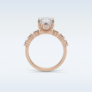 2.15 CT Dainty Engagement Ring Featuring Cushion Moissanite 21