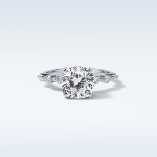 2.15 CT Dainty Engagement Ring Featuring Cushion Moissanite 1
