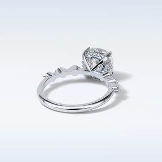 2.15 CT Dainty Engagement Ring Featuring Cushion Moissanite 2