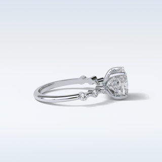 2.15 CT Dainty Engagement Ring Featuring Cushion Moissanite 3