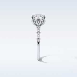 2.15 CT Dainty Engagement Ring Featuring Cushion Moissanite 4