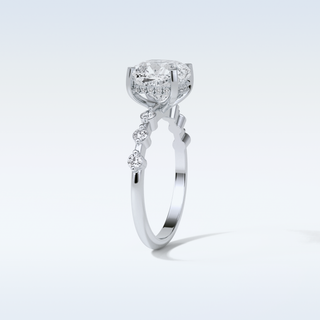 2.15 CT Dainty Engagement Ring Featuring Cushion Moissanite 5