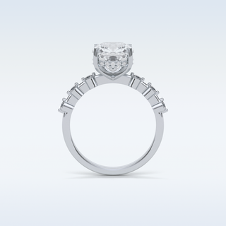 2.15 CT Dainty Engagement Ring Featuring Cushion Moissanite 7