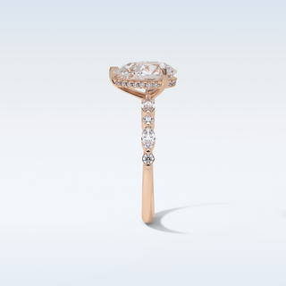 1.93 CT Pave Engagement Ring Featuring Pear Moissanite 18
