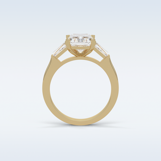 2.3 CT 3 Stone Engagement Ring Featuring Radiant Moissanite 14