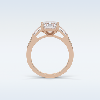 2.3 CT 3 Stone Engagement Ring Featuring Radiant Moissanite 21