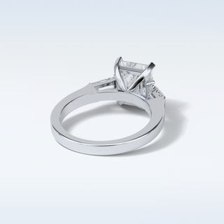 2.3 CT 3 Stone Engagement Ring Featuring Radiant Moissanite 2