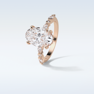 4 CT Pave Engagement Ring Featuring Oval Moissanite 20