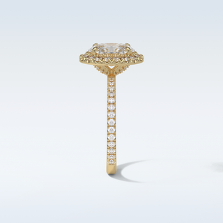 1.91 CT Halo & Pave Engagement Ring Featuring Oval Moissanite 11