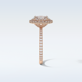 1.91 CT Halo & Pave Engagement Ring Featuring Oval Moissanite 18