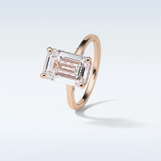 4.15 CT Hidden Halo Engagement Ring Featuring Emerald Moissanite 20