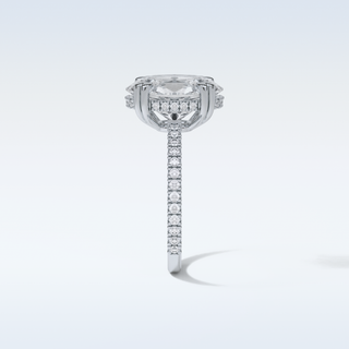 4 CT Hidden Halo Engagement Ring Featuring Oval Moissanite 4