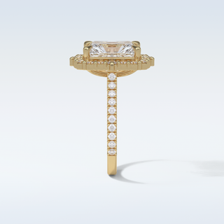 3.24 CT Halo Engagement Ring Featuring Radiant Moissanite 11