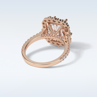 3.24 CT Halo Engagement Ring Featuring Radiant Moissanite 16