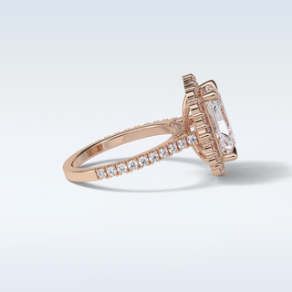 3.24 CT Halo Engagement Ring Featuring Radiant Moissanite 17