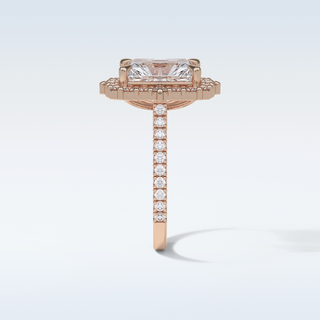 3.24 CT Halo Engagement Ring Featuring Radiant Moissanite 18