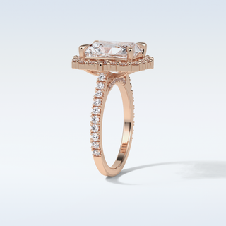 3.24 CT Halo Engagement Ring Featuring Radiant Moissanite 19