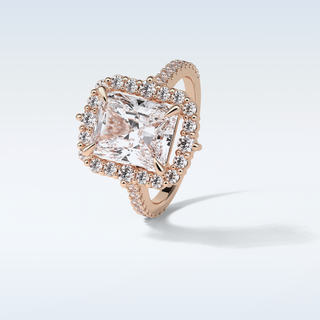 3.24 CT Halo Engagement Ring Featuring Radiant Moissanite 20