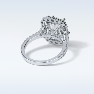 3.24 CT Halo Engagement Ring Featuring Radiant Moissanite 2