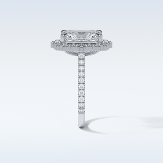 3.24 CT Halo Engagement Ring Featuring Radiant Moissanite 4