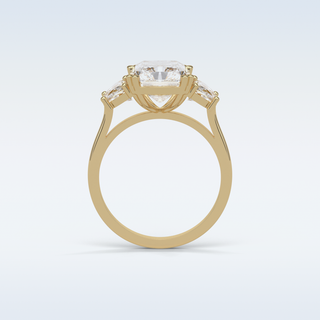 3.24 CT 3 Stone Engagement Ring Featuring Radiant Moissanite 14