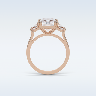 3.24 CT 3 Stone Engagement Ring Featuring Radiant Moissanite 21