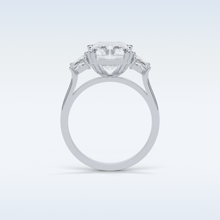 3.24 CT 3 Stone Engagement Ring Featuring Radiant Moissanite 7