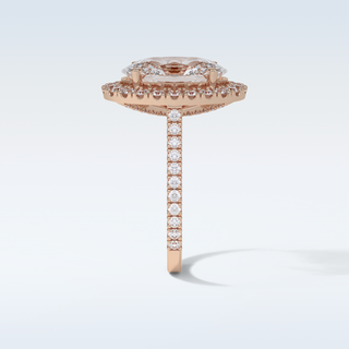 4.1 CT Halo Engagement Ring Featuring Oval Moissanite 18