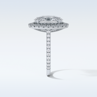 4.1 CT Halo Engagement Ring Featuring Oval Moissanite 4