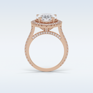 6.15 CT Halo Engagement Ring Featuring Pear Moissanite 21