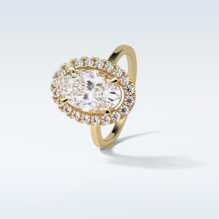 3.15 CT Halo Engagement Ring Featuring Oval Moissanite 13