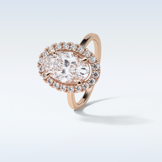 3.15 CT Halo Engagement Ring Featuring Oval Moissanite 20