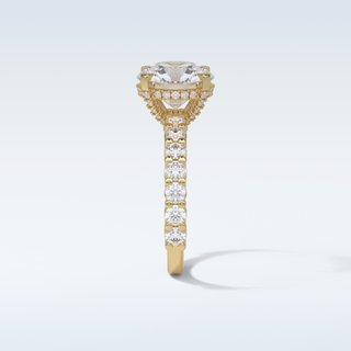 2.75 CT Pave Engagement Ring Featuring Round Moissanite 11