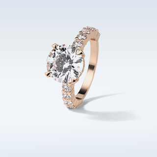 2.75 CT Pave Engagement Ring Featuring Round Moissanite 20