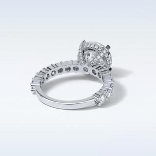 2.75 CT Pave Engagement Ring Featuring Round Moissanite 2