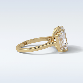 6.2 CT 3 Stone Engagement Ring Featuring Radiant Moissanite 10