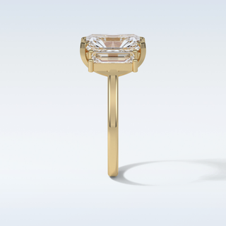 6.2 CT 3 Stone Engagement Ring Featuring Radiant Moissanite 11