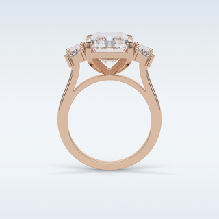 6.2 CT 3 Stone Engagement Ring Featuring Radiant Moissanite 21