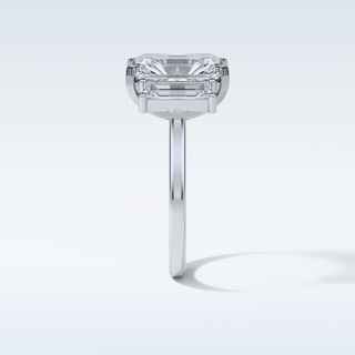 6.2 CT 3 Stone Engagement Ring Featuring Radiant Moissanite 4